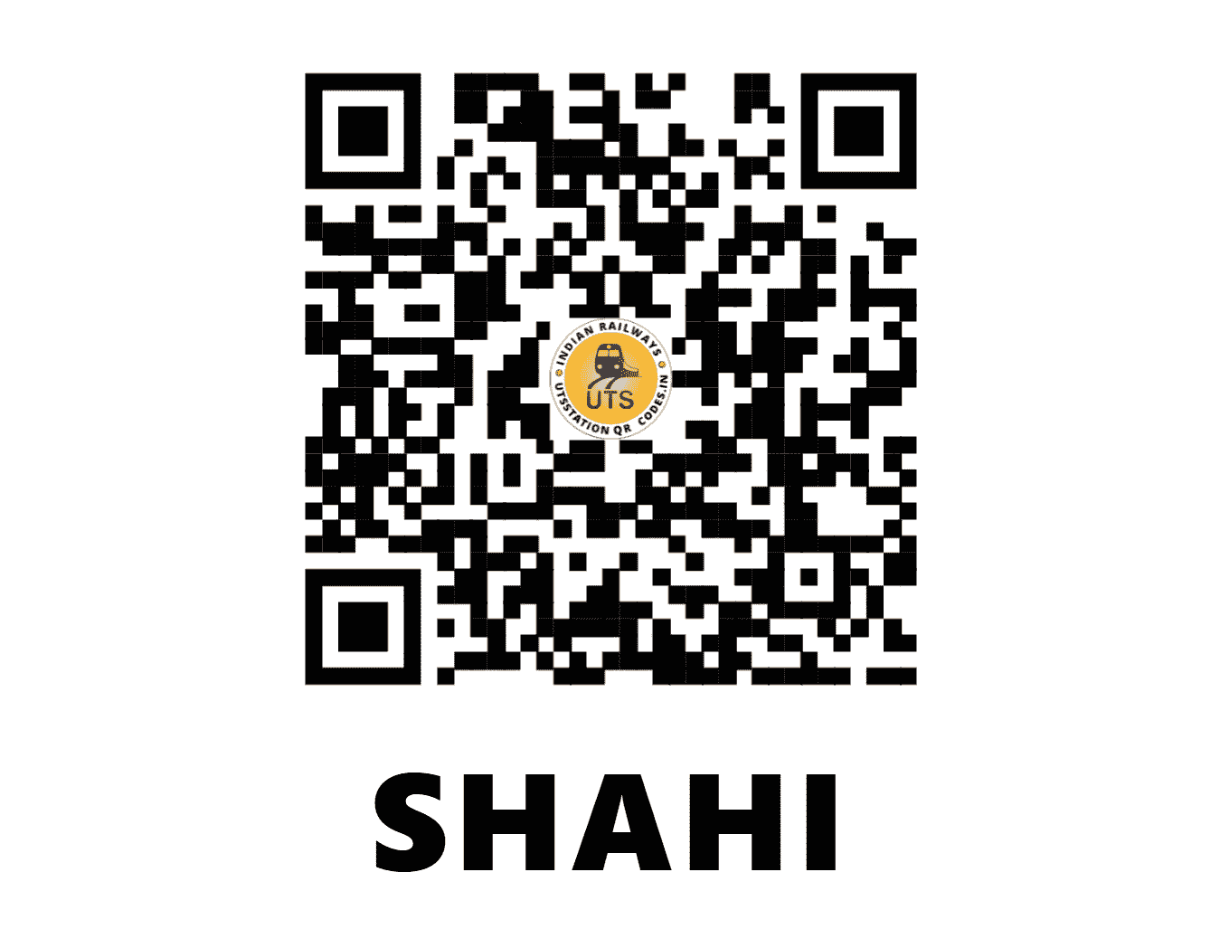 UTS QR Code for SHAHI - SSC - NE (UTTAR PRADESH)